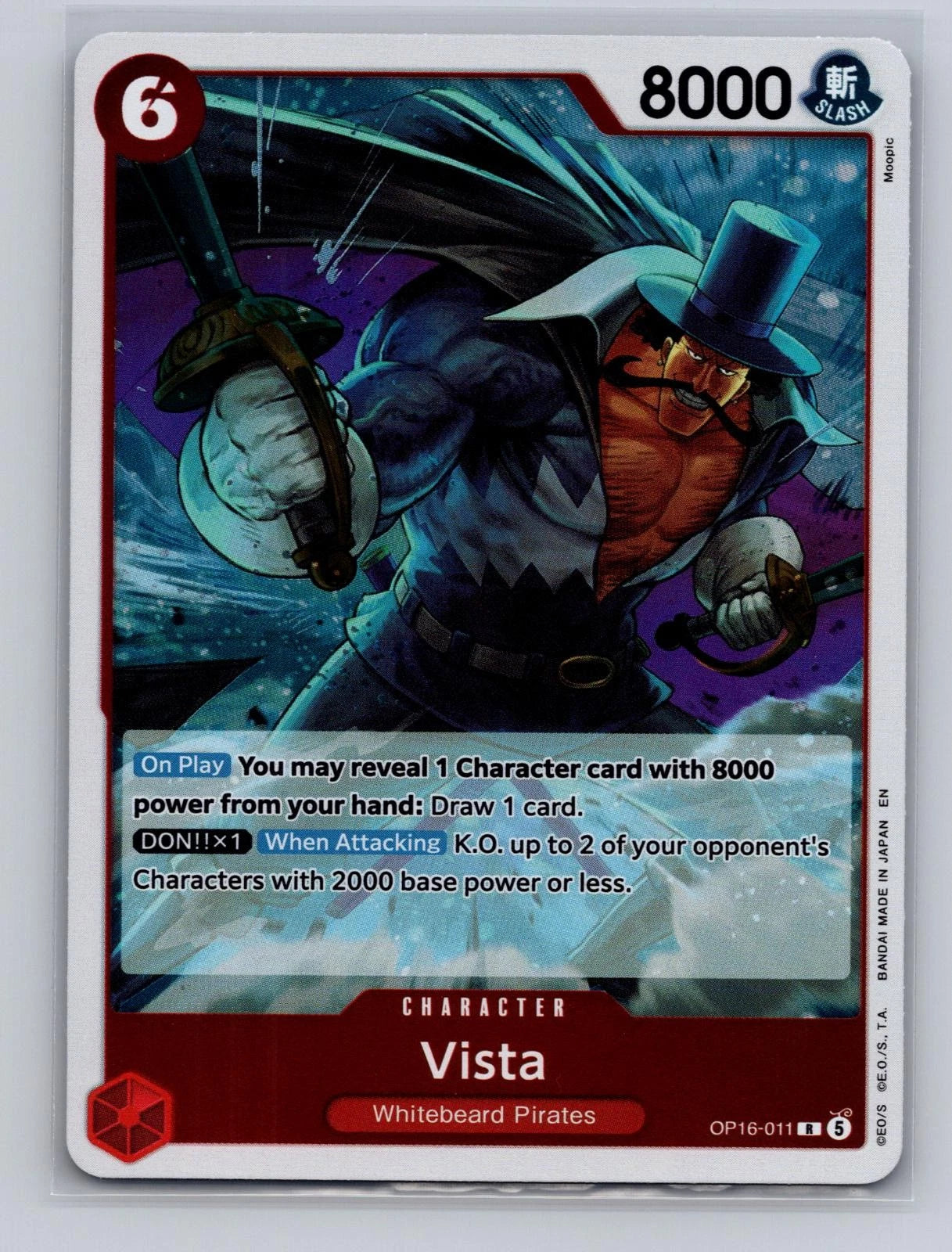 Vista OP16-011 Near Mint Rare The Time of Battle
