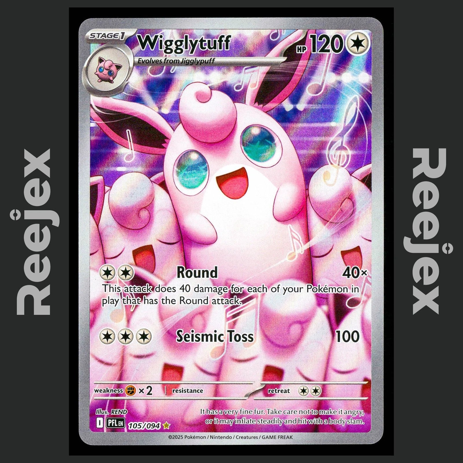 Wigglytuff - 105/094 - Illustration Rare - Phantasmal Flames