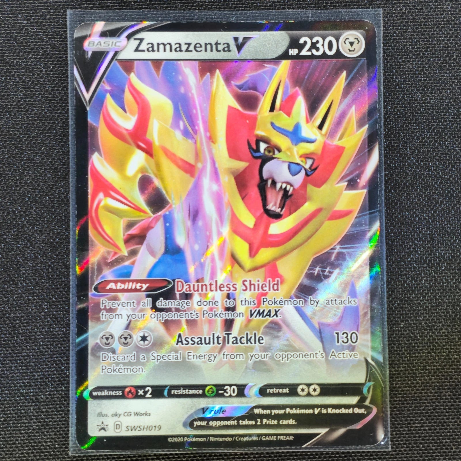 Zamazenta V - SWSH019 - Holo - Black Star Promo - Pokemon Card