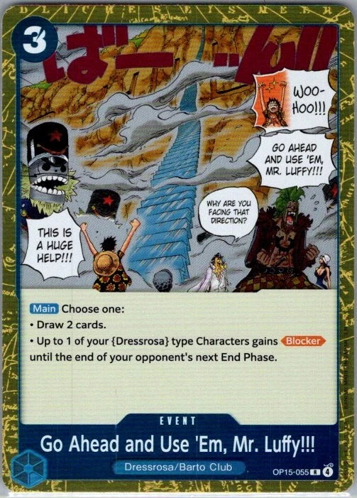 Go Ahead and Use 'Em, Mr. Luffy!!! OP15-055 English Adventure Kami's Island