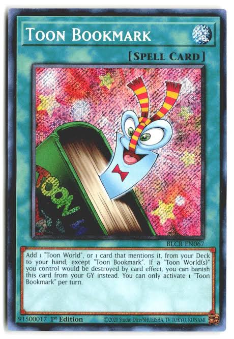 Toon Bookmark BLCR-EN067 (YuGiOh Battles of Legend: Crystal Revenge) BGS 8.5