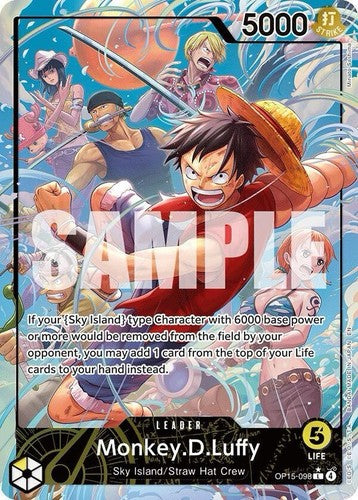 Monkey.D.Luffy OP15-098 LEADER ALT ART - One Piece TCG - English