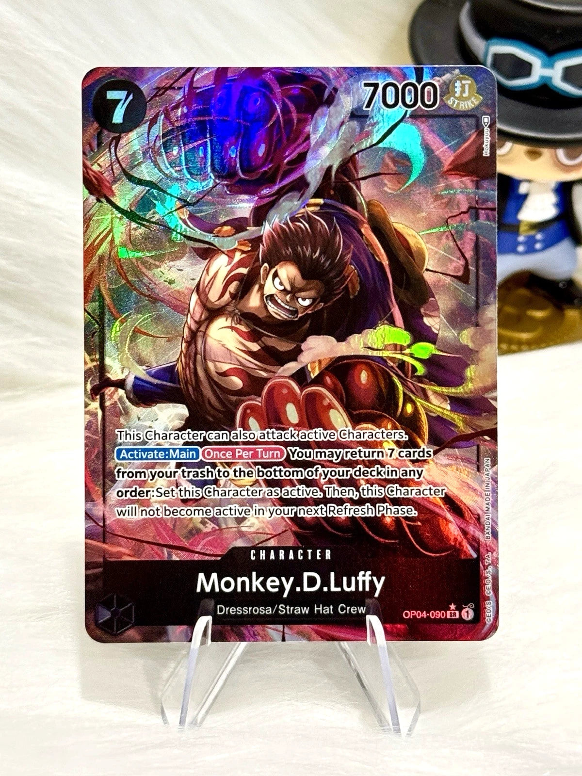 Monkey.D.Luffy OP04-090 SR (Alt Art) Kingdoms Of Intrigue One Piece Card NM/M
