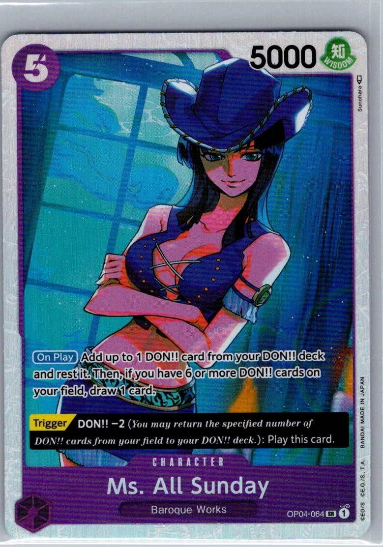 Ms. All Sunday OP04-064 SR Kingdoms of Intrigue - One Piece Card - NM