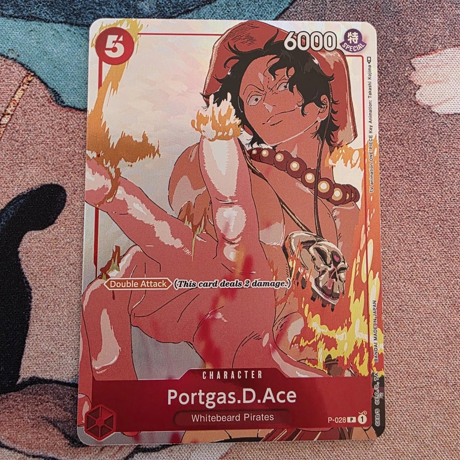 Portgas.D.Ace (Gift Collection 2023) P-028 One Piece Card Game Alt Parallel