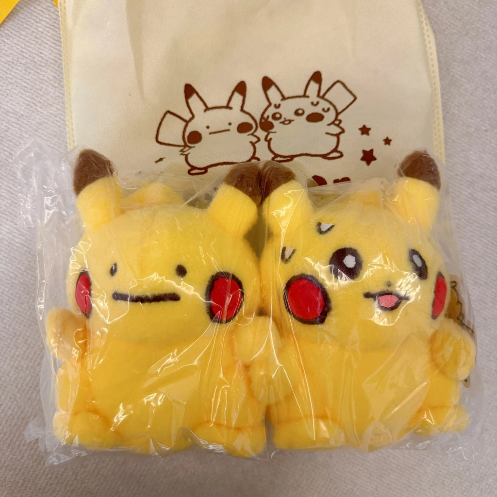 Pokemon Korea Store Limited Ditto Transforming Pikachu Plush Set Vibration Toy