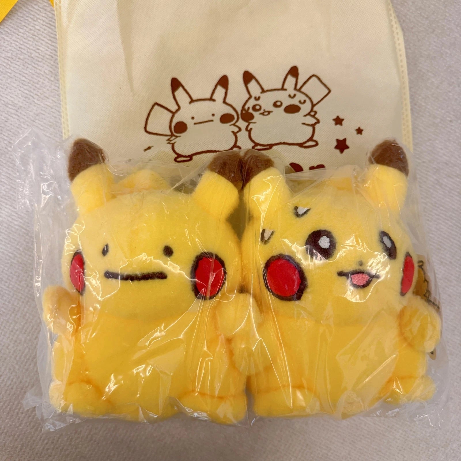 Pokemon Korea Store Limited Ditto Transforming Pikachu Plush Set Vibration Toy