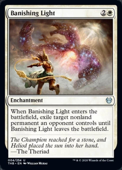 MTG Banishing Light - THB Theros Beyond Death NM