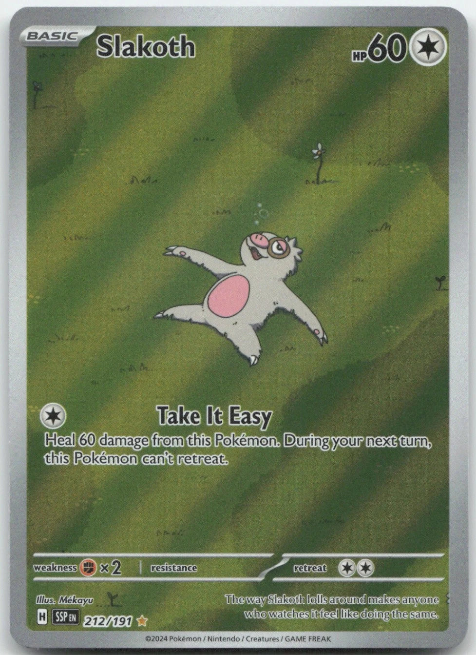 Slakoth - 212/191 SV08: Surging Sparks Pokemon Card NM
