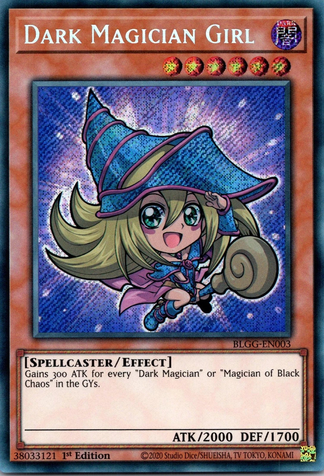 Dark Magician Girl (Chibi artwork) - BLGG-EN003 - 1st Edition - Secret Rare