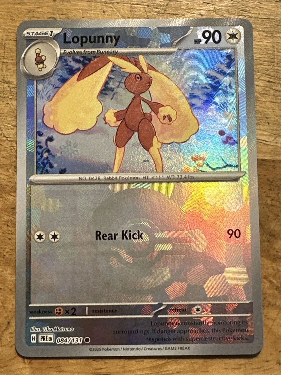 Lopunny - 084/131 - Poke Ball Holo - Prismatic Evolutions - NM/M - Pokemon Card