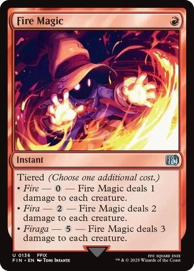 MTG Fire Magic FOIL - FIN Universes Beyond: FINAL FANTASY NM