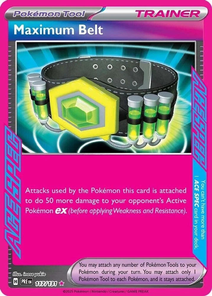 Maximum Belt 117/131 - Prismatic Evolutions Pokemon Card
