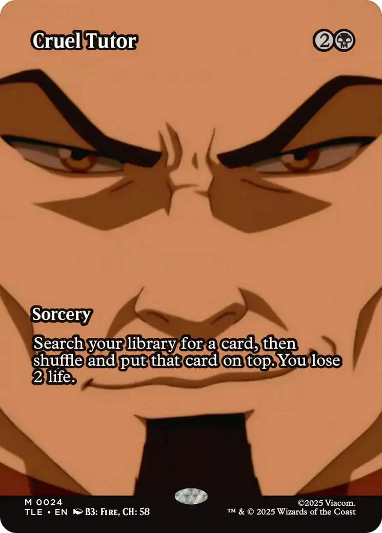 Cruel Tutor (Borderless) Avatar: The Last Airbender: Eternal-Legal