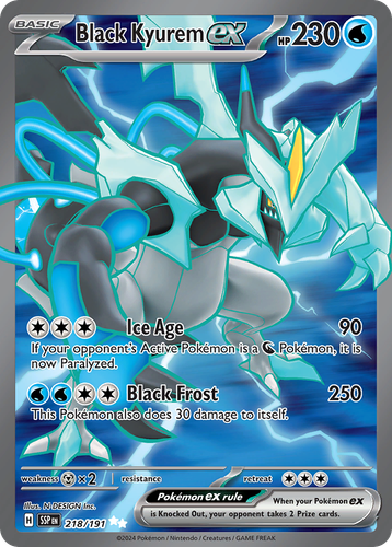 Black Kyurem ex 218/191 Holo Ultra Rare Surging Sparks 2024 Near Mint