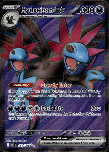Hydreigon ex 161/086 NM/M Ultra Rare White Flare Pokemon Holo