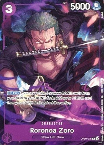 Roronoa Zoro (Welcome Pack Vol. 2) [OP-PR - OP09-076]One Piece Promotion CardsNM