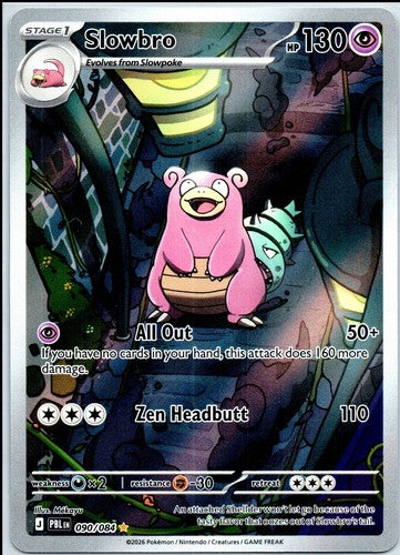 Pokémon Slowbro 090/084 Pitch Black EN Full Art Rare 2026 Card Raw