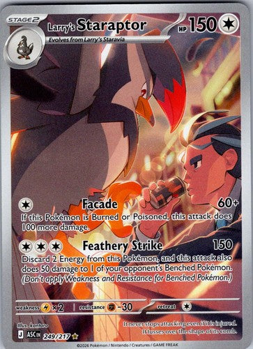 Larry's Staraptor 249/217 Illustration Rare Ascended Heroes Near Mint