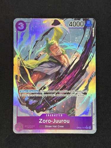 Zoro-Juurou (Alt Art) OP05-067 NM English - One Piece TCG