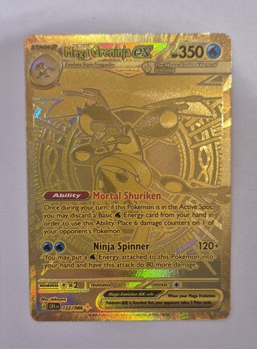 Mega Greninja EX 122/086 Chaos Rising Holo Ultra Rare EX 350HP