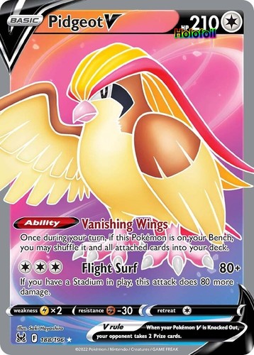 Pidgeot V (Full Art) [188/196 ] Holofoil NM