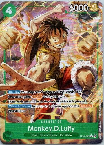 Monkey.D.Luffy ST30-012 Starter Deck EX: Luffy & Ace One Piece Foil NM