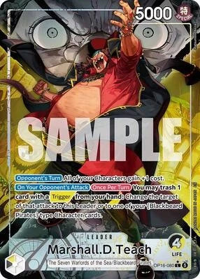 Marshall.D.Teach (080) (Alternate Art) NM OP16-080 The Time of Battle Foil