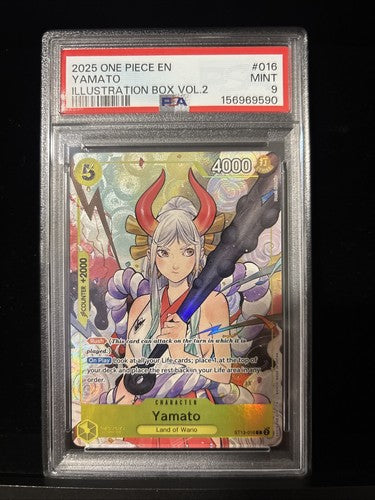 2025 One Piece EN ST13-016 Yamato Illustation Box Vol. 2 PSA 9 MINT