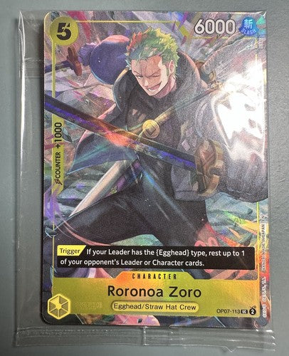 Roronoa Zoro OP07-113 Alt Art illustration Box Vol 3 Sealed